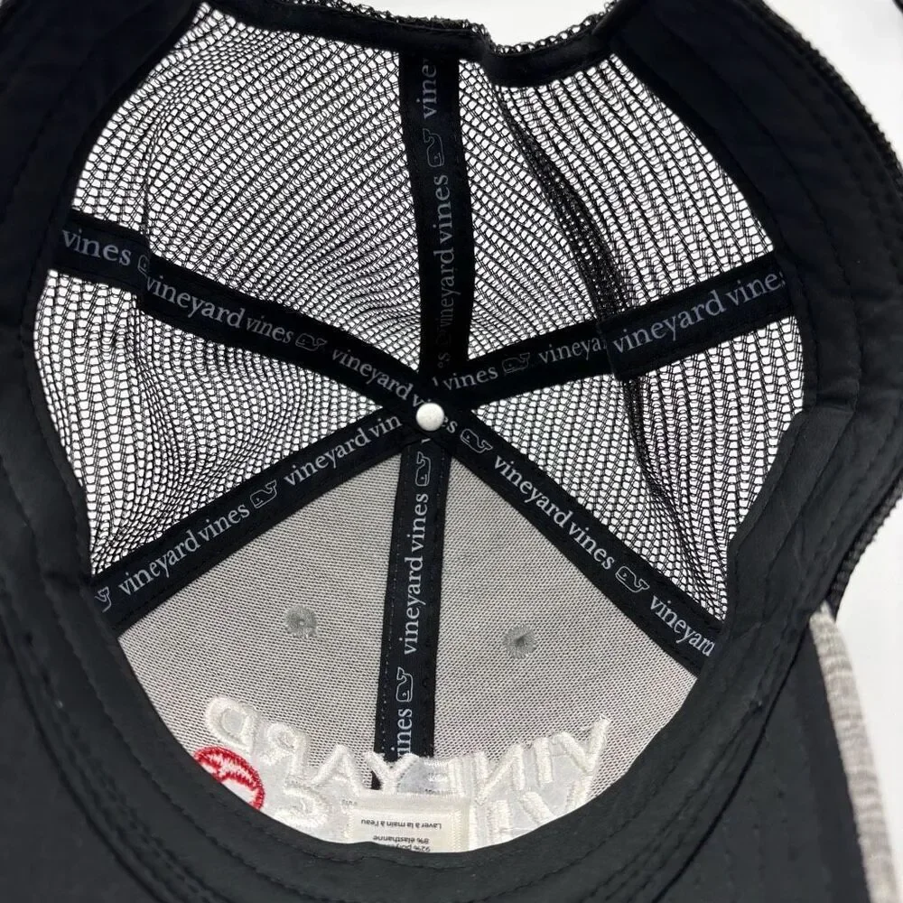 Vineyard Vines Spacedye Men's Mesh Trucker‎ Snapback Cap Gray/Black